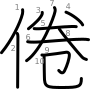 stroke order illustration