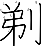 stroke order illustration