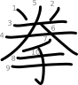 stroke order illustration