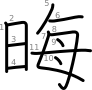 stroke order illustration