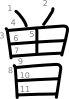 stroke order illustration