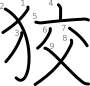 stroke order illustration