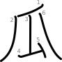 stroke order illustration