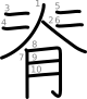 stroke order illustration