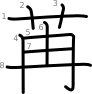 stroke order illustration