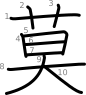 stroke order illustration