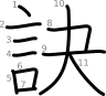 stroke order illustration