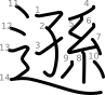 stroke order illustration