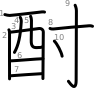 stroke order illustration