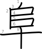 stroke order illustration